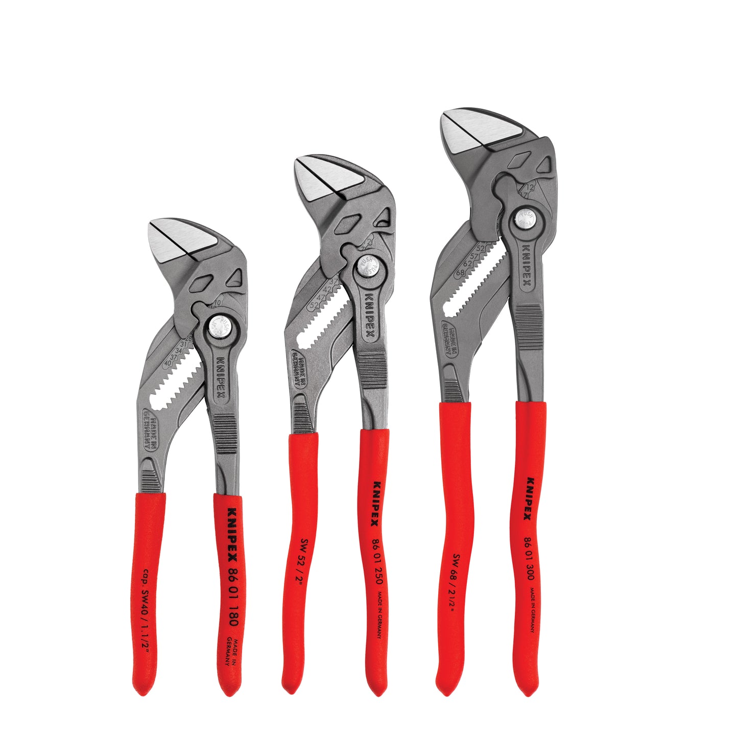 Knipex 00 20 06 US3 3 Pc Black Pliers Wrench Set (7", 10", & 12") - KNIPEX Tools