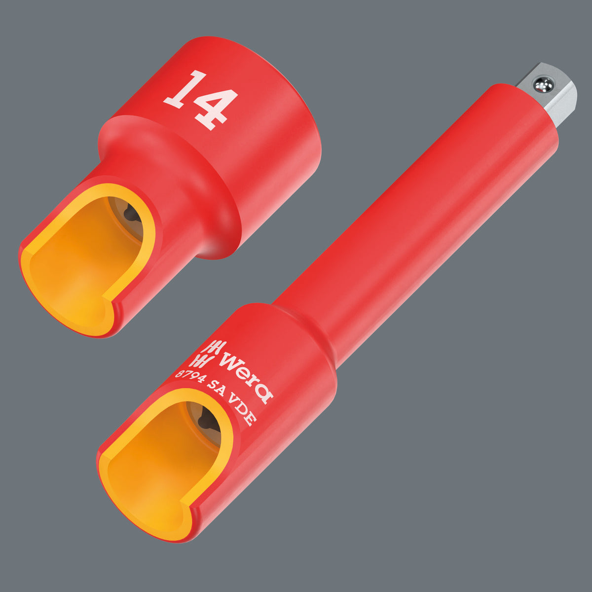 Wera 05005929001 8790 A VDE ZYKLOP SOCKET, INSULATED, WITH 1/4" DRIVE, 4.5 X 41 MM - image 4