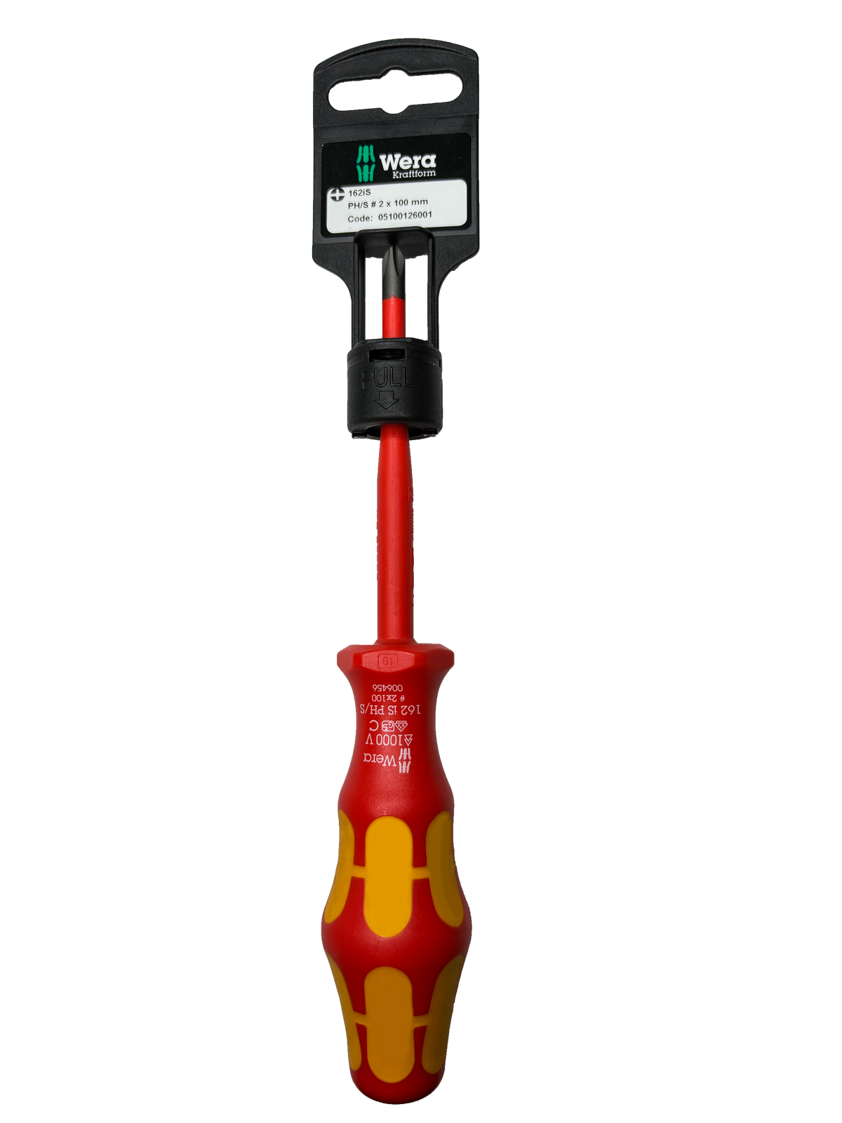 Wera 05100126001 162IS PH/S # 2 X 100 MM HANG-TAG VDE INSULATED SCREWDRIVER