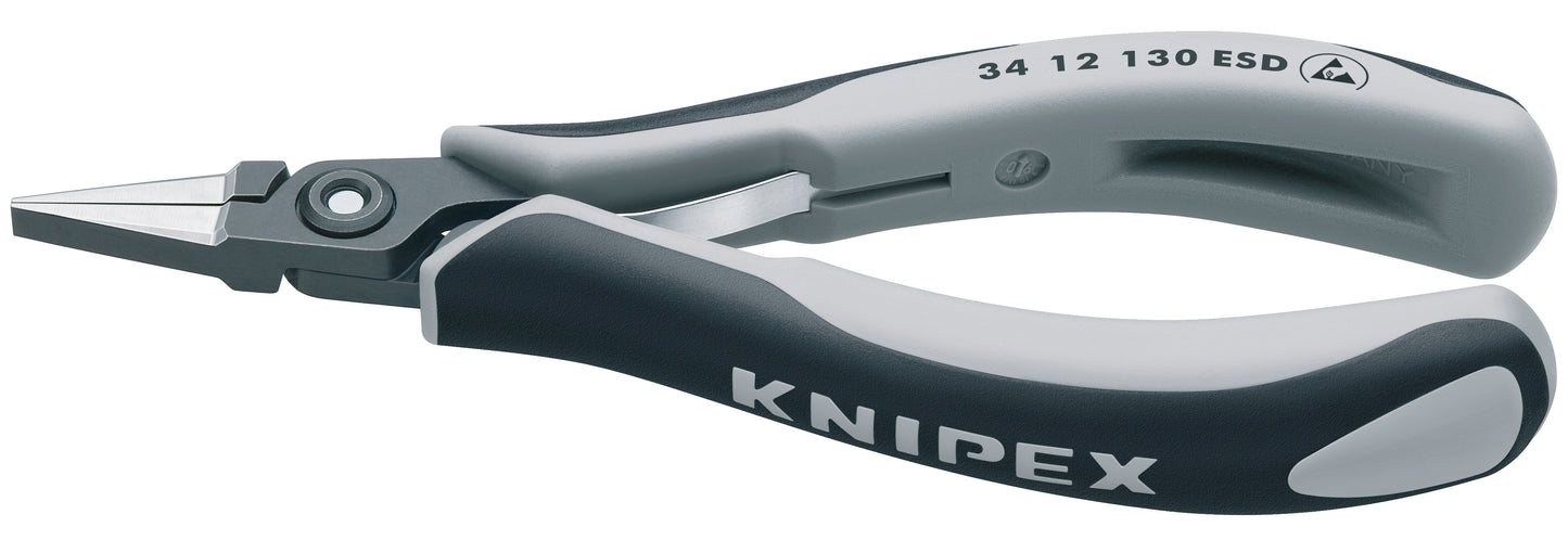 Knipex 34 12 130 ESD Electronics Pliers-Flat Tips, ESD Handles - image 2