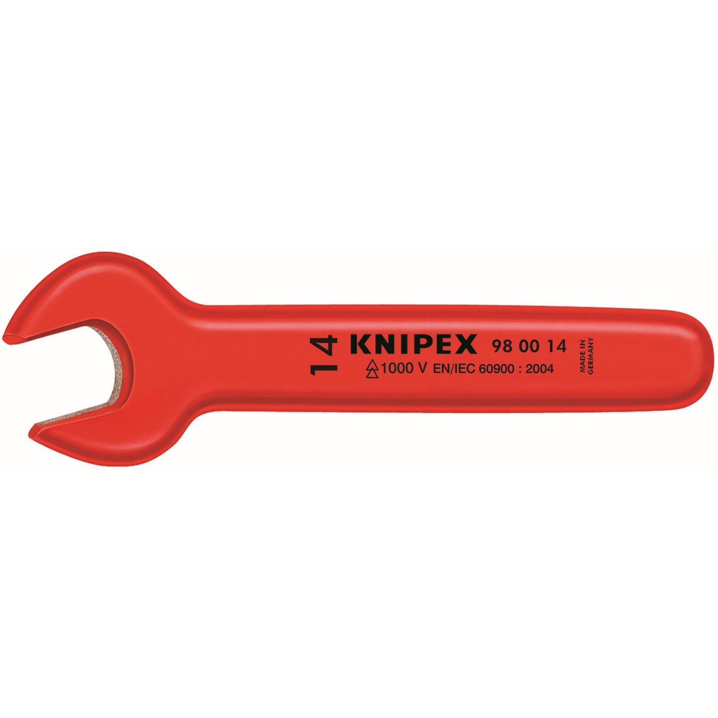 Knipex 98 00 18 Open End Wrench-1000V Insulated 18 mm - KNIPEX Tools