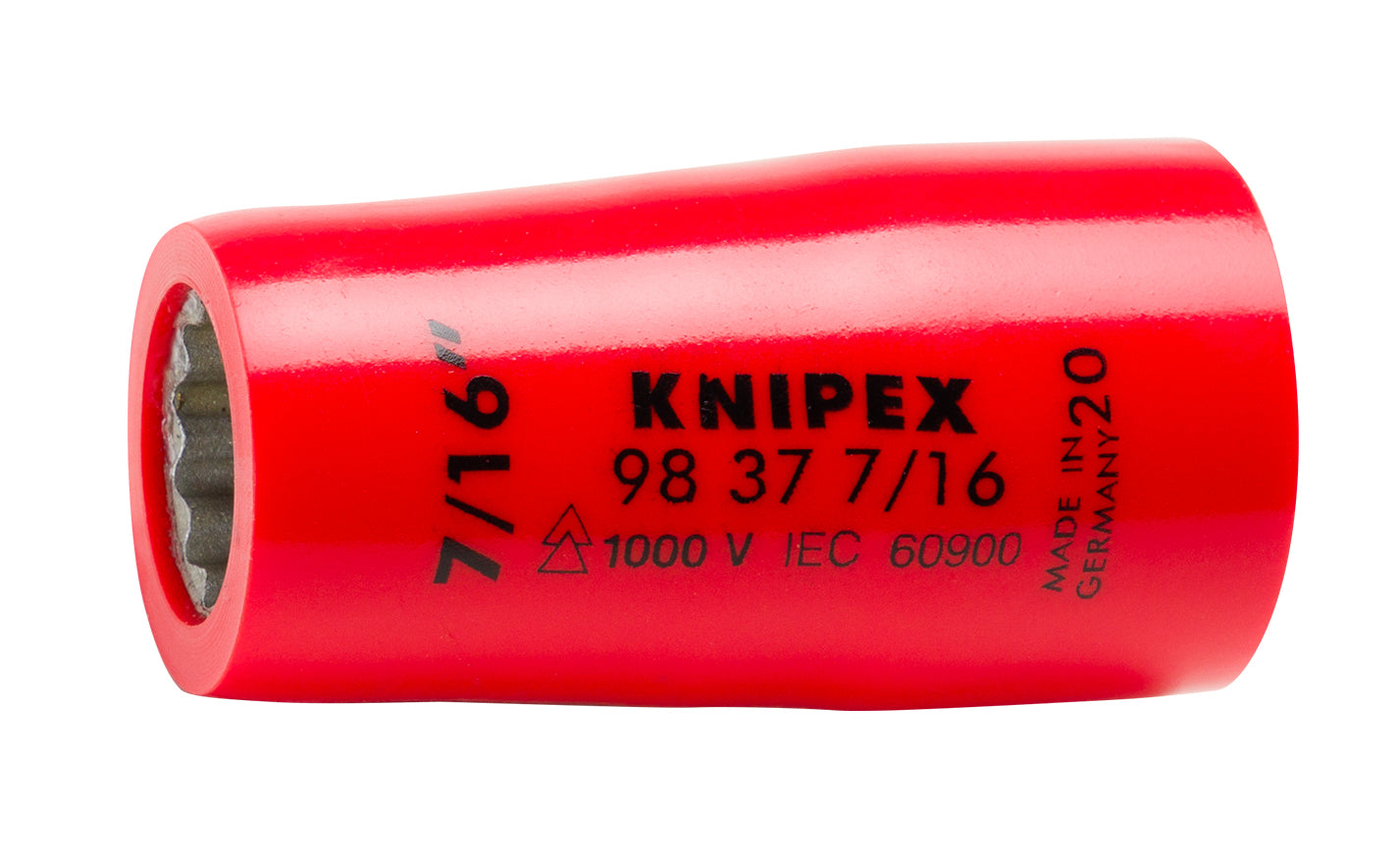 Knipex 98 37 7/16" Hex Socket, 3/8"-1000V Insulated 7/16" - KNIPEX Tools