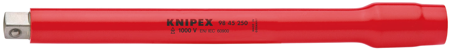 Knipex 98 45 250 Extension Bar, 1/2" Drive-1000V Insulated - KNIPEX Tools