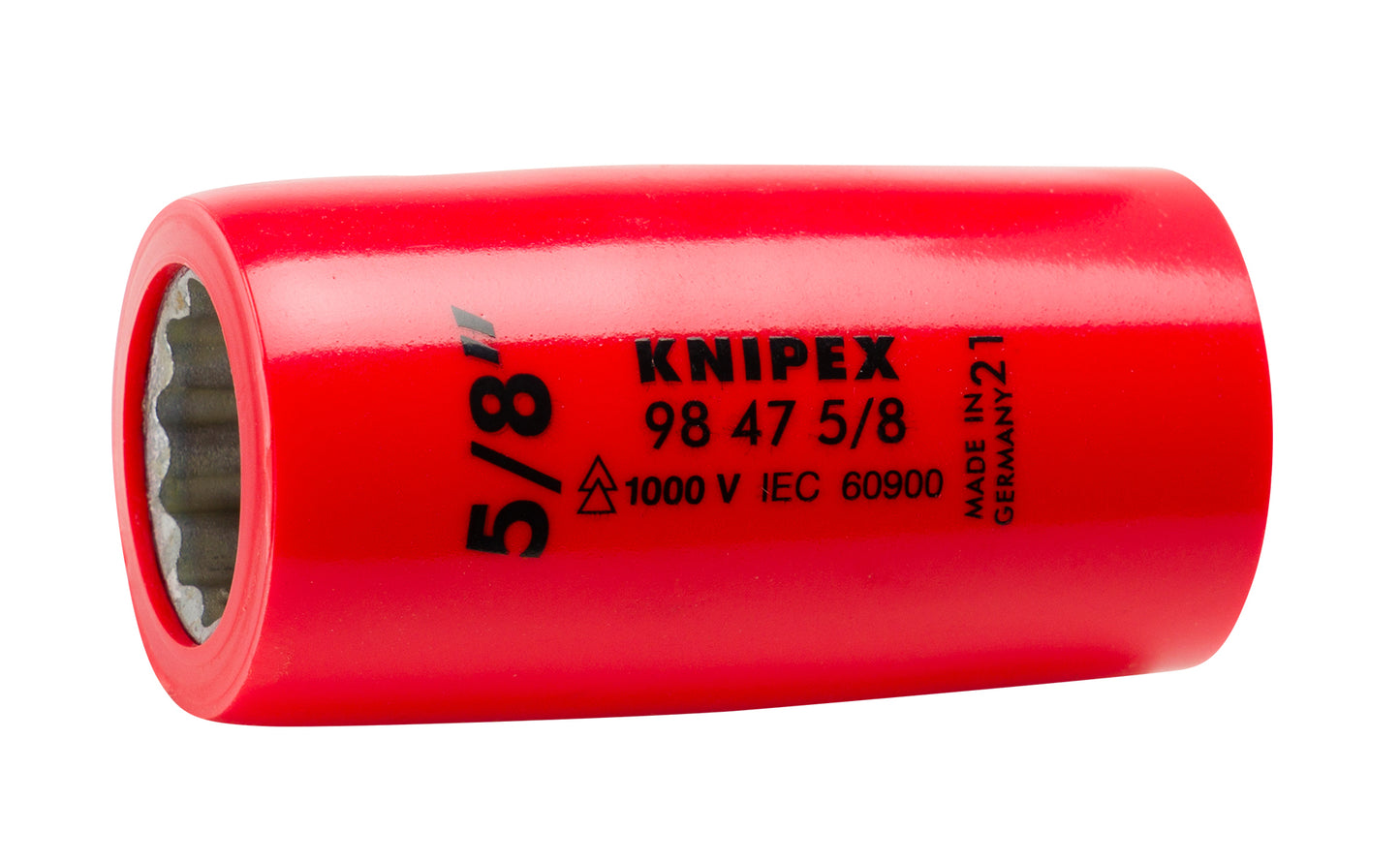 Knipex 98 47 5/8" Hex Socket, 1/2" Drive-1000V Insulated 5/8" - KNIPEX Tools