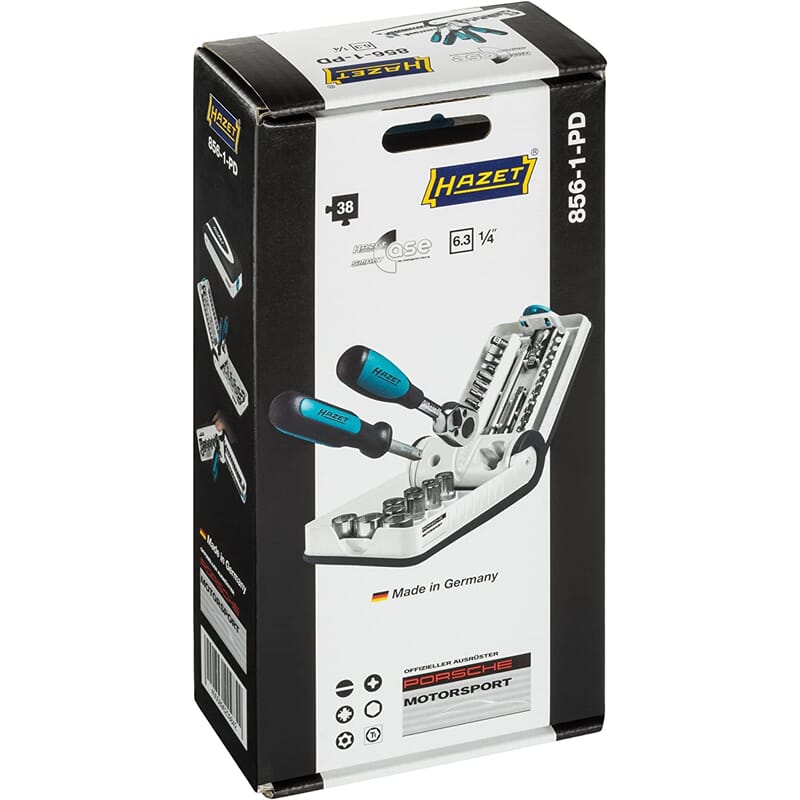 HAZET 856-1-PD - SOCKET AND BIT SET "SMART CASE" - Special Edition PORSCHE MOTORSPORTS