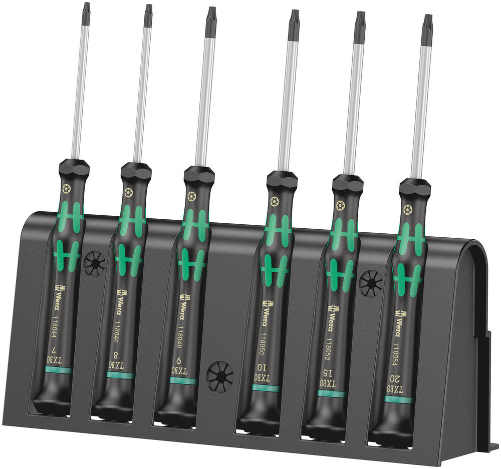 WERA 05118154001 2067/6 TX BO RACK SCREWDRIVER SET