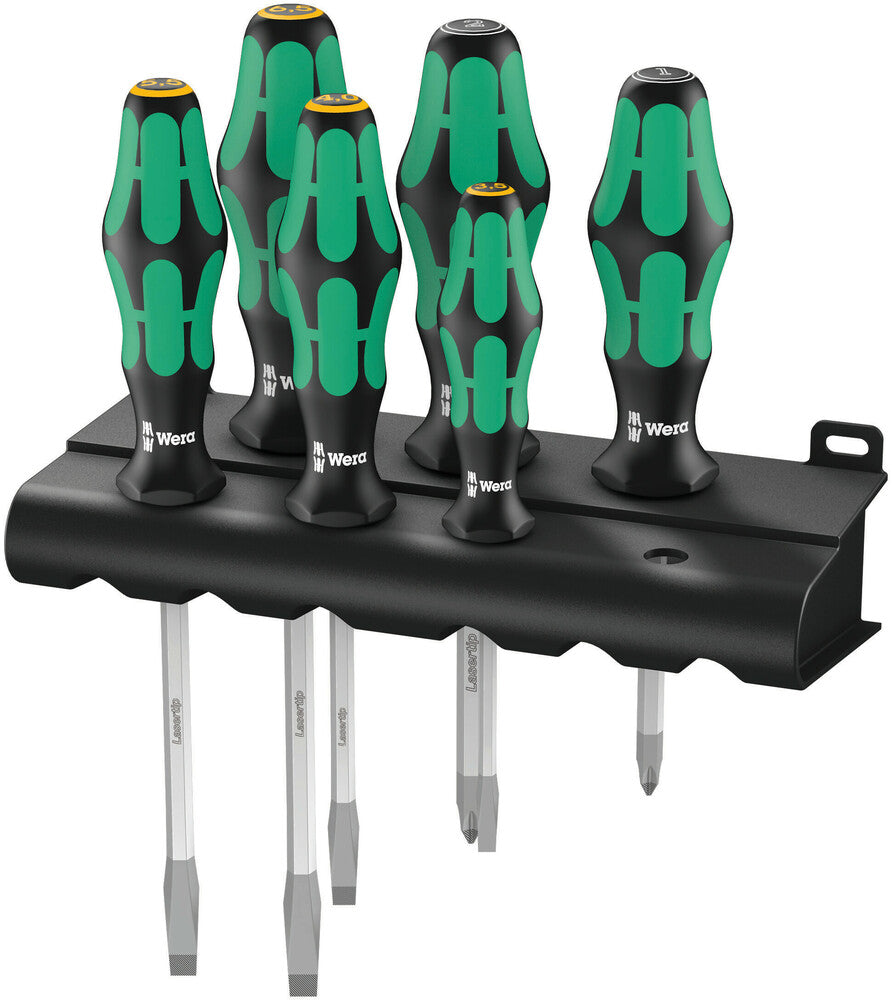 WERA 05007681001 334/355 SK/6 LASERTIP RACK S/DRIVER SET