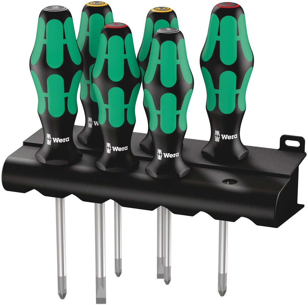 WERA 05105622001 335/350/355/6 LASERTIP RACK SCREWDRIVER SET 6 PCS.
