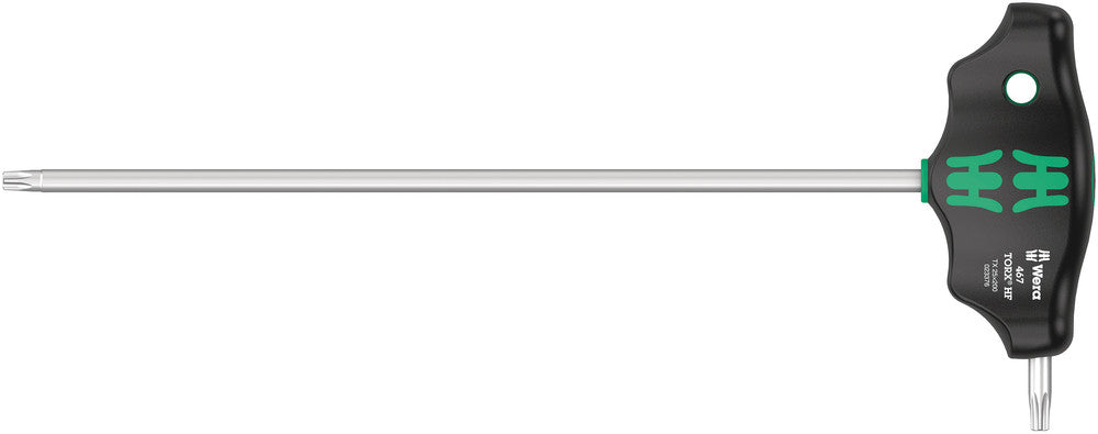 WERA 05023376001 467 TX HF 25 X 200 MM T-HANDLE TORX DRIVER WITH HOLDING FUNCTION