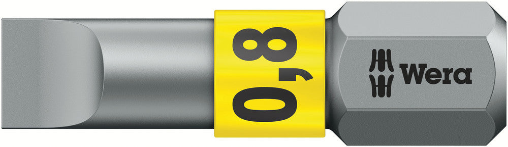 WERA 05056064001 800/1 BTZ 0.8 X 5.5 X 25 MM SLOTTED BITS, BITORSION