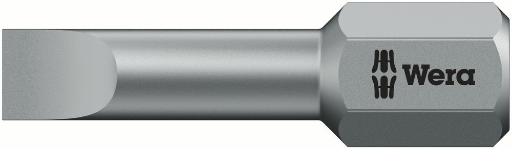WERA 05056240001 800/1 TZ 1.6 X 8.0 X 25 MM SLOTTED BITS, TORSION ZONE