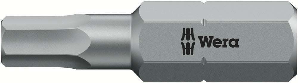 WERA 05056342001 840/1 Z BO SW 2.5 X 25 MM BITS FOR HEX SOCKET SCREW, TAMPER RESISTANT