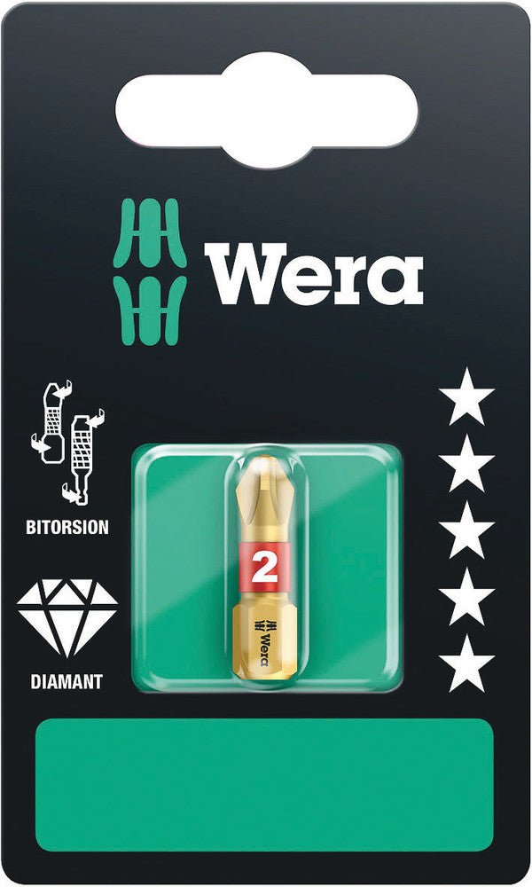 WERA 05073332001 851/1 BDC PH 1 X 25 MM SB BITS ASSORTMENT