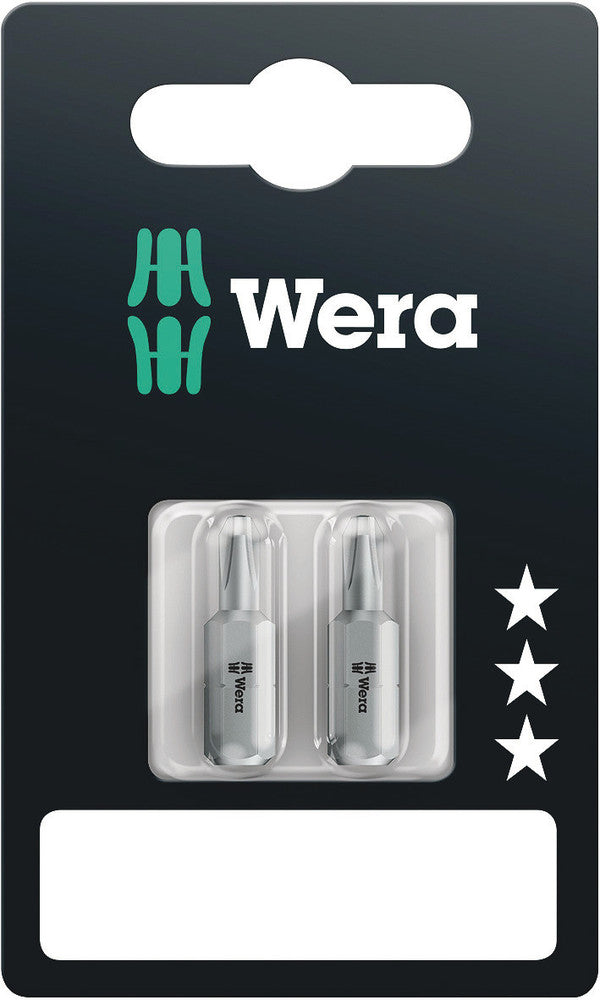 WERA 05135005001 851/1 RZ PH 2 X 25 MM SB BITS FOR DRYWALL-SCREWS (2 PCS)