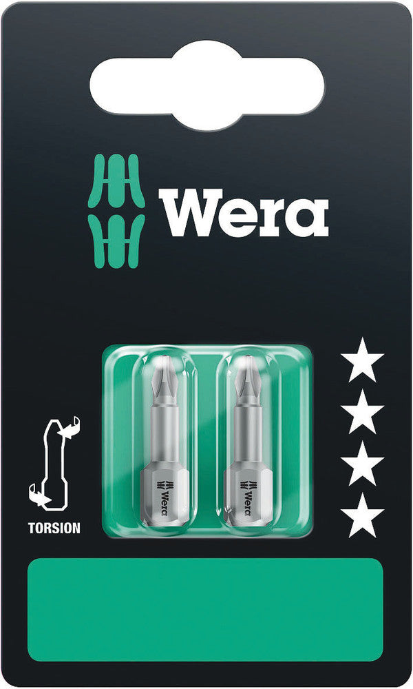 WERA 05073323001 851/1 TZ PH 1 X 25 MM SB BITS ASSORTMENT (2 PCS)