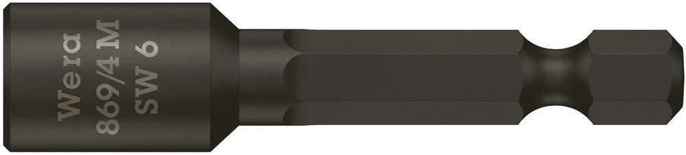 WERA 05060421001 869/4 M 6.0 X 50 MM NUT SETTERS - MAGNETIC