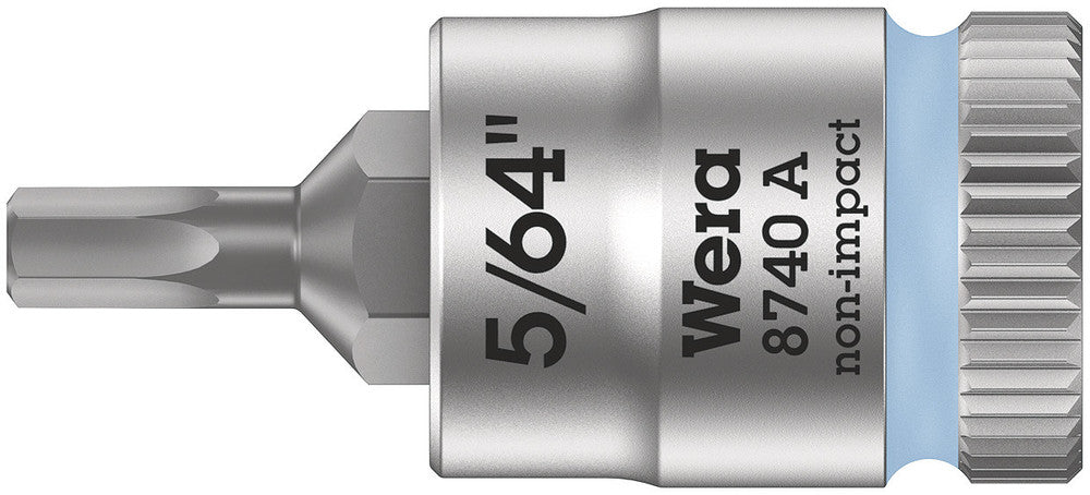 WERA 05003380001 8740 A HEX-PLUS SW 5/64" ZYKLOP BIT SOCKET WITH 1/4" DRIVE