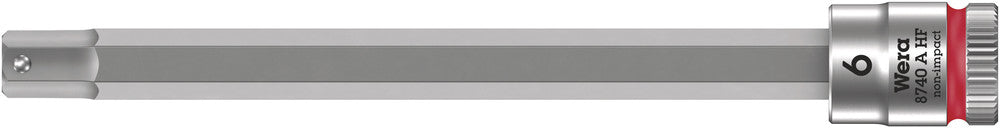 WERA 05003338001 8740 A HF ZYKLOP BIT SOCKET WITH 1/4" DRIVE WITH HOLDING FUNCTION, 6,0 X 100 MM
