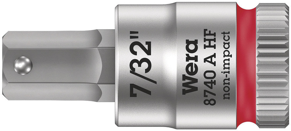 WERA 05003387001 8740 A HF HEX-PLUS SW 7/32" ZYKLOP BIT SOCKET WITH 1/4" DRIVE HOLDING FUNCTION