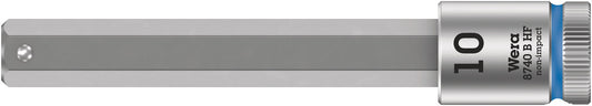 WERA 05003044001 8740 B HF HEX-PLUS SW 10,0 X 100 MM ZYKLOP BIT SOCKET WITH 3/8" DRIVE HOLDING FUNCTION