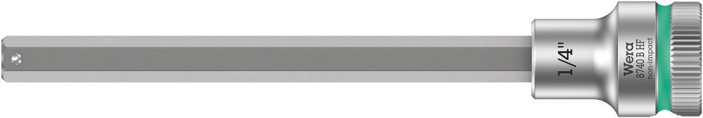 WERA 05003090001 8740 B HF HEX-PLUS SW 1/4" X 107 MM ZYKLOP BIT SOCKET WITH 3/8" DRIVE HOLDING FUNCTION