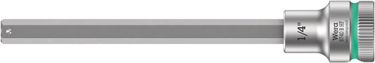 WERA 05003090001 8740 B HF HEX-PLUS SW 1/4" X 107 MM ZYKLOP BIT SOCKET WITH 3/8" DRIVE HOLDING FUNCTION