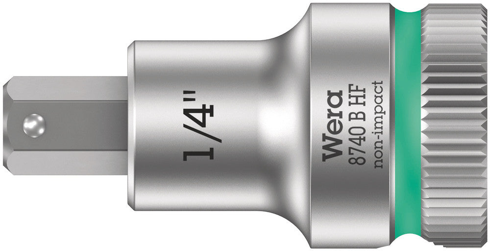 WERA 05003089001 8740 B HF HEX-PLUS SW 1/4" X 35 MM ZYKLOP BIT SOCKET WITH 3/8" DRIVE HOLDING FUNCTION
