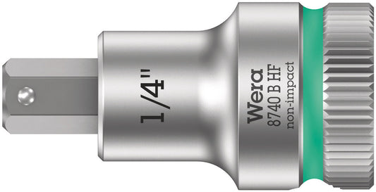 WERA 05003089001 8740 B HF HEX-PLUS SW 1/4" X 35 MM ZYKLOP BIT SOCKET WITH 3/8" DRIVE HOLDING FUNCTION