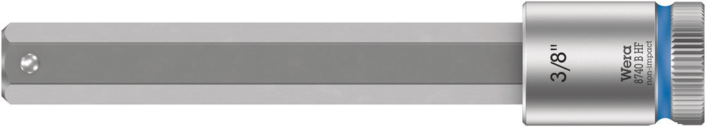 WERA 05003094001 8740 B HF HEX-PLUS SW 3/8" X 100,5 MM ZYKLOP BIT SOCKET WITH 3/8" DRIVE HOLDING FUNCTION