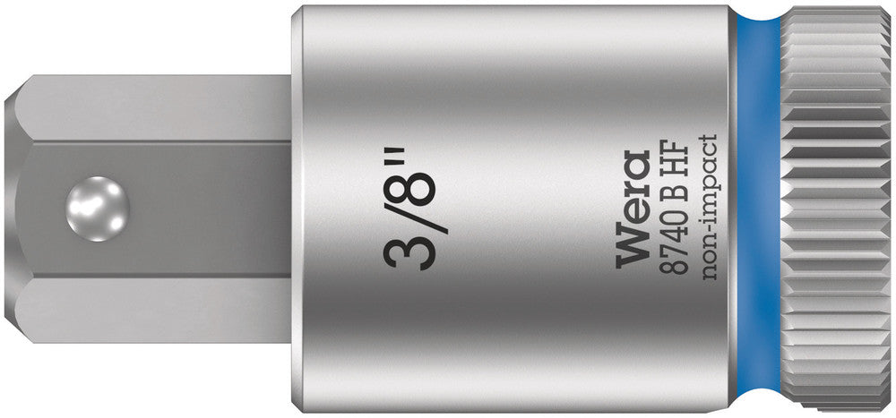 WERA 05003093001 8740 B HF HEX-PLUS SW 3/8" X 38,5 MM ZYKLOP BIT SOCKET WITH 3/8" DRIVE HOLDING FUNCTION