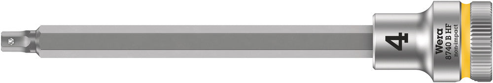 WERA 05003032001 8740 B HF HEX-PLUS SW 4,0 X 100 MM ZYKLOP BIT SOCKET WITH 3/8" DRIVE HOLDING FUNCTION