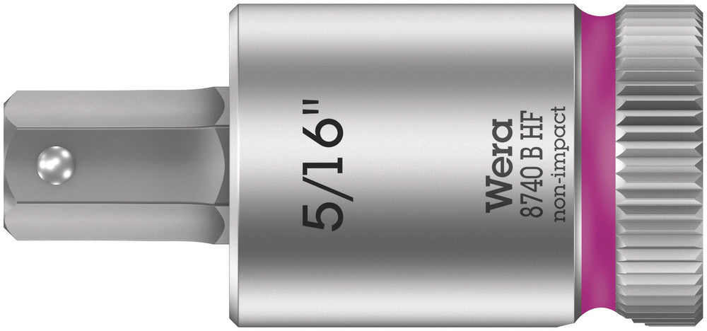 WERA 05003091001 8740 B HF HEX-PLUS SW 5/16" X 38,5 MM ZYKLOP BIT SOCKET WITH 3/8" DRIVE HOLDING FUNCTION