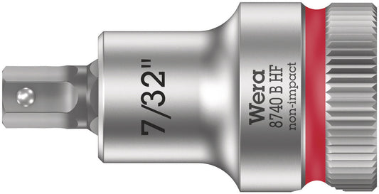 WERA 05003087001 8740 B HF HEX-PLUS SW 7/32" X 35 MM ZYKLOP BIT SOCKET WITH 3/8" DRIVE HOLDING FUNCTION