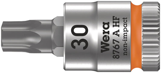 WERA 05003369001 8767 A HF TORX ZYKLOP BIT SOCKET WITH 1/4" DRIVE WITH HOLDING FUNCTION , TX 30 X 28 MM