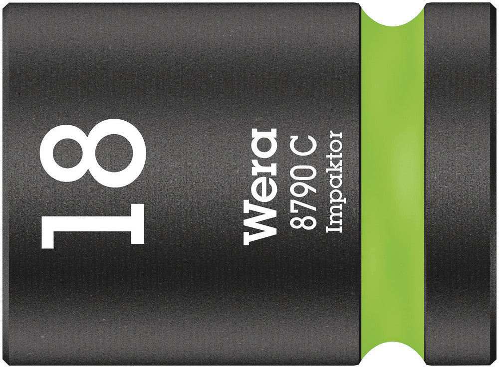 WERA 05004575001 8790 C IMP (1/2" DRIVE IMPACT SOCKETS) IMPACT SOCKET SW 18 NEON GREEN