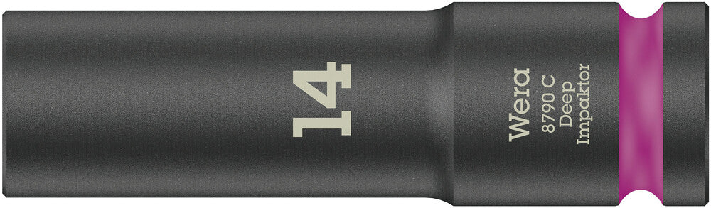 WERA 05004831001 8790 C IMPAKTOR DEEP SOCKET WITH 1/2" DRIVE, 14 X 83 MM