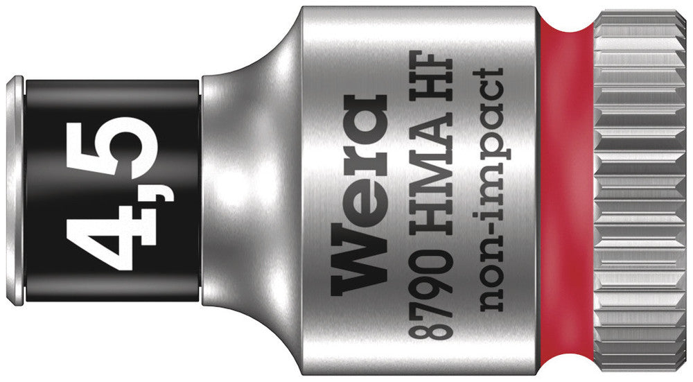WERA 05003718001 8790 HMA HF ZYKLOP SOCKET WITH 1/4" DRIVE WITH HOLDING FUNCTION , 4,5 MM