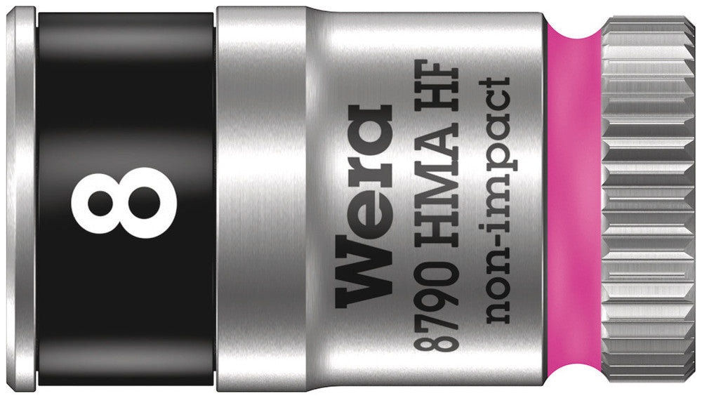 WERA 05003723001 8790 HMA HF ZYKLOP SOCKET WITH 1/4" DRIVE WITH HOLDING FUNCTION , 8,0 MM