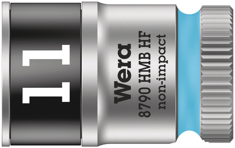 WERA 05003745001 8790 HMB HF 11,0 ZYKLOP SOCKET WITH 3/8" DRIVE, HOLDING FUNCTION