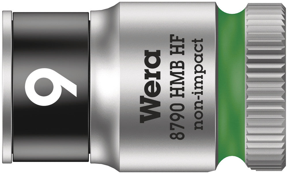 WERA 05003743001 8790 HMB HF 9,0 ZYKLOP SOCKET WITH 3/8" DRIVE, HOLDING FUNCTION