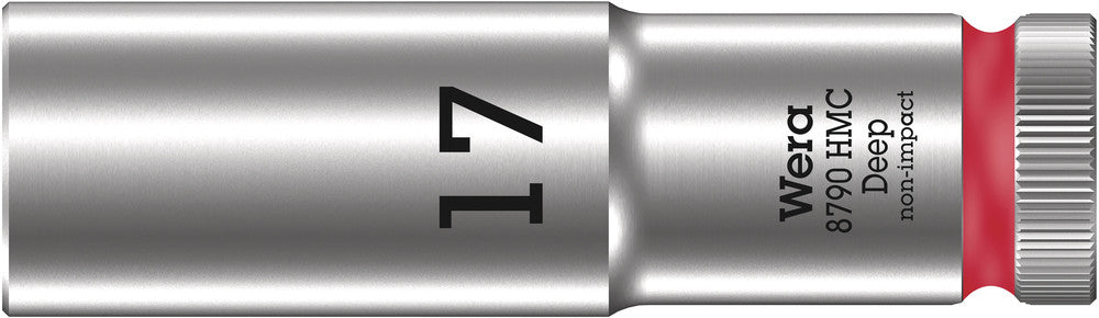 WERA 05004557001 8790 HMC DEEP (1/2" DRIVE SOCKETS - DEEP - 6-POINT) 1/2" DEEP SOCKET SW 17 VIOLETT