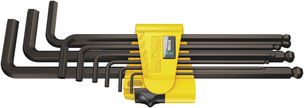 WERA 05022171001 950 PKL/9 SZ N LONG ARM BALLPOINT HEX KEY SET * MUST BE ORDERED IN BOX QTY OF 10 (FOR INDIVIDUAL QUANTITIES ORDER 05133180001)