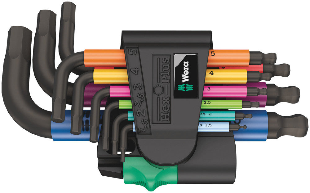 WERA 05133164001 950/9 HEX-PLUS MULTICOLOUR 2 SHORT SPKS MULTI-COLOR