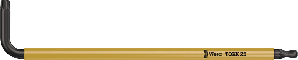WERA 05024355001 967 SPKL BO TX 25 YELLOW LONG ARM BALLPOINT-TORX KEY * MUST BE ORDERED IN BOX QTY OF 10