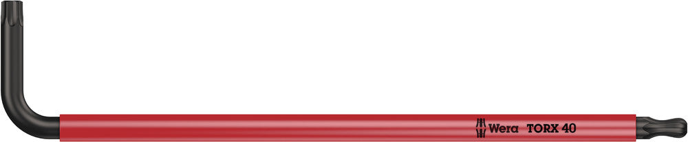 WERA 05024358001 967 SPKL BO TX 40 RED LONG ARM BALLPOINT-TORX KEY * MUST BE ORDERED IN BOX QTY OF 10