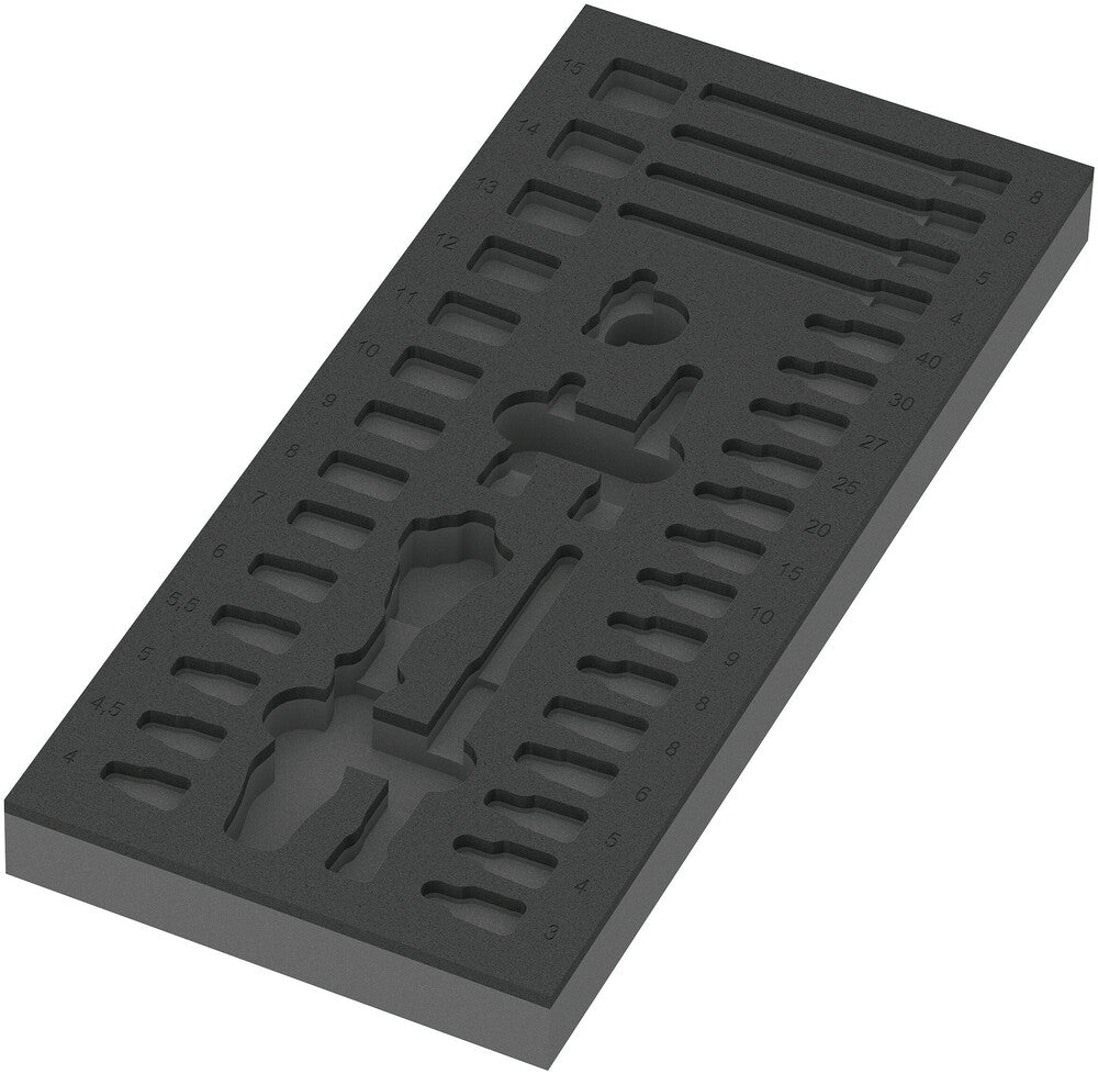WERA 05137320001 9820 FOAM INSERT "8000 A ZYKLOP SET 1" EMPTY