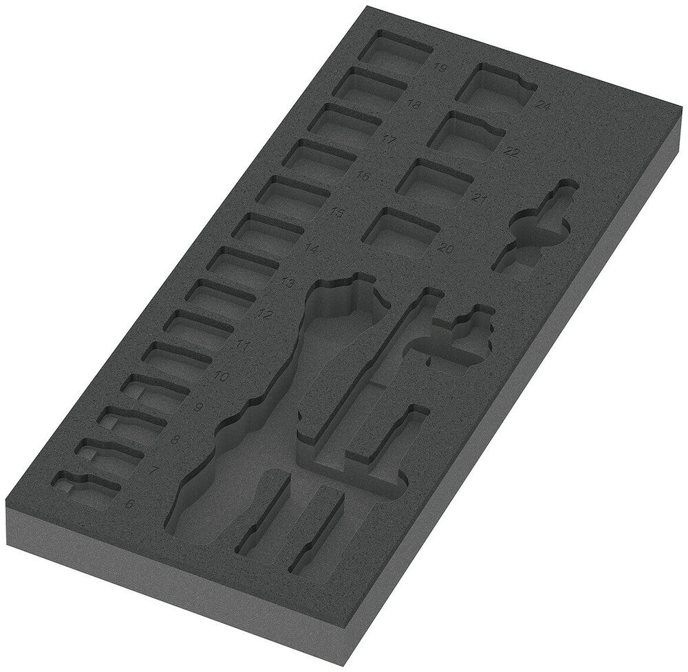 WERA 05137321001 9821 FOAM INSERT "8000 B ZYKLOP SET 1" EMPTY