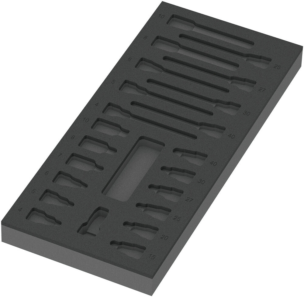 WERA 05137323001 9823 FOAM INSERT "ZYKLOP B BIT-SOCKET SET 1" EMPTY