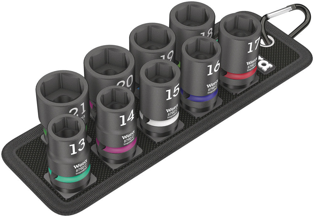 WERA 05004580001 BELT C IMP 1 9 PIECES ON NEW BELT FOR 1/2" SOCKETS