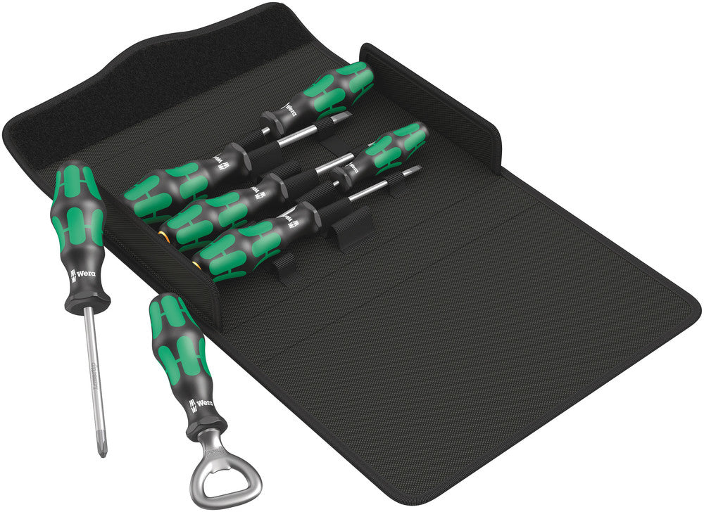 WERA 05105624001 KRAFTFORM 300/7 SET 2 SCREWDRIVER SET KRAFTFORM PLUS, TEXTILE BOX